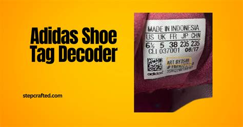 adidas shoe tag decoder.